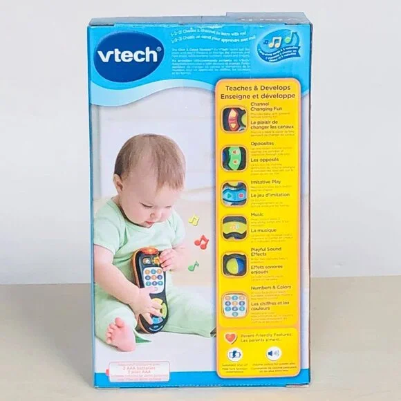 VTech Click & Count Remote My First Talking Remote Control (English) New in Box - Picture 7 of 16